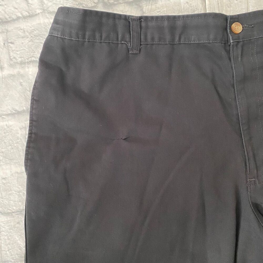 George 42x30 men corton blend pull on chino pants black - Picture 6 of 11